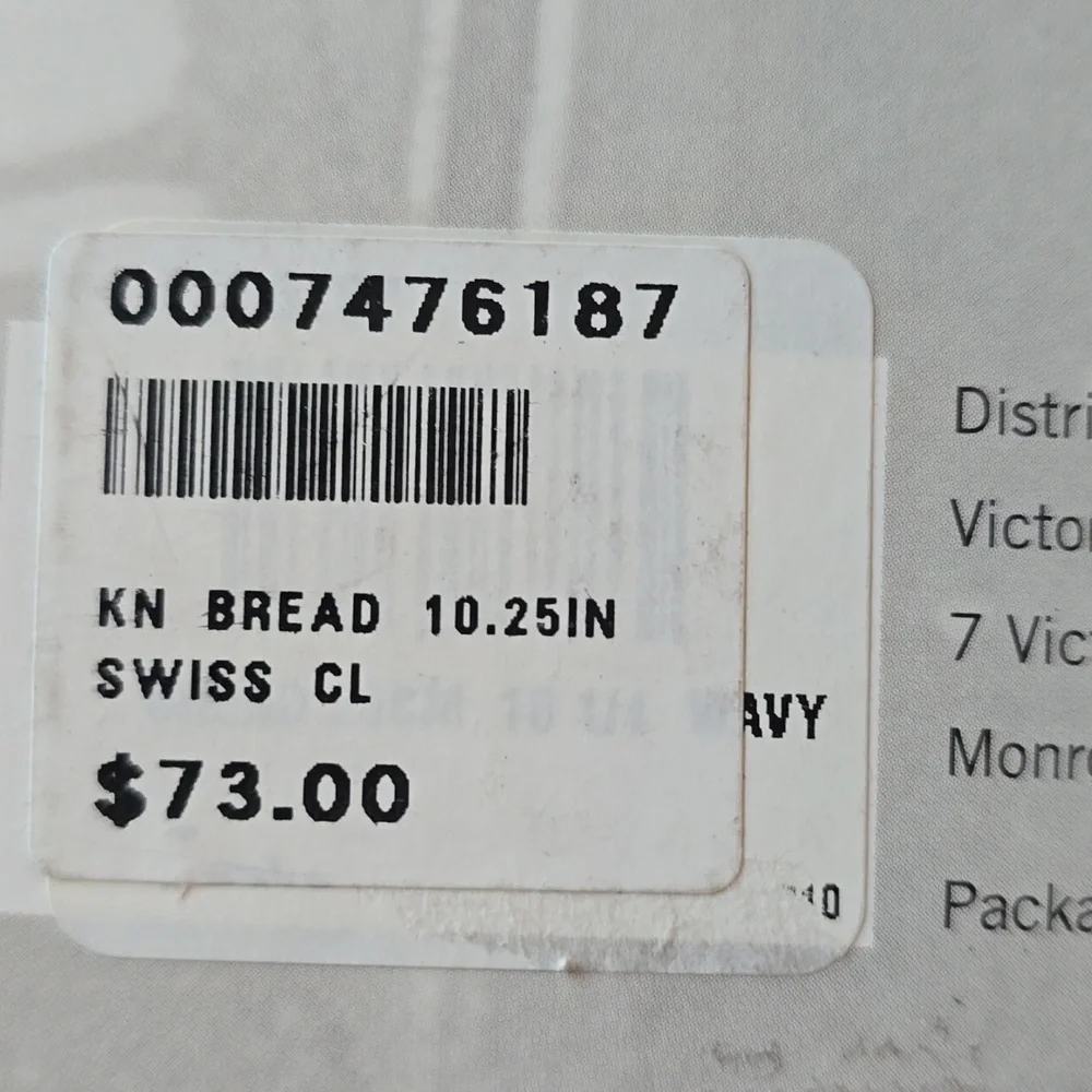 ❤️BUY 2 GET 1 FREE Victorinox Red ^ Black Professional Bread Knife 10.25